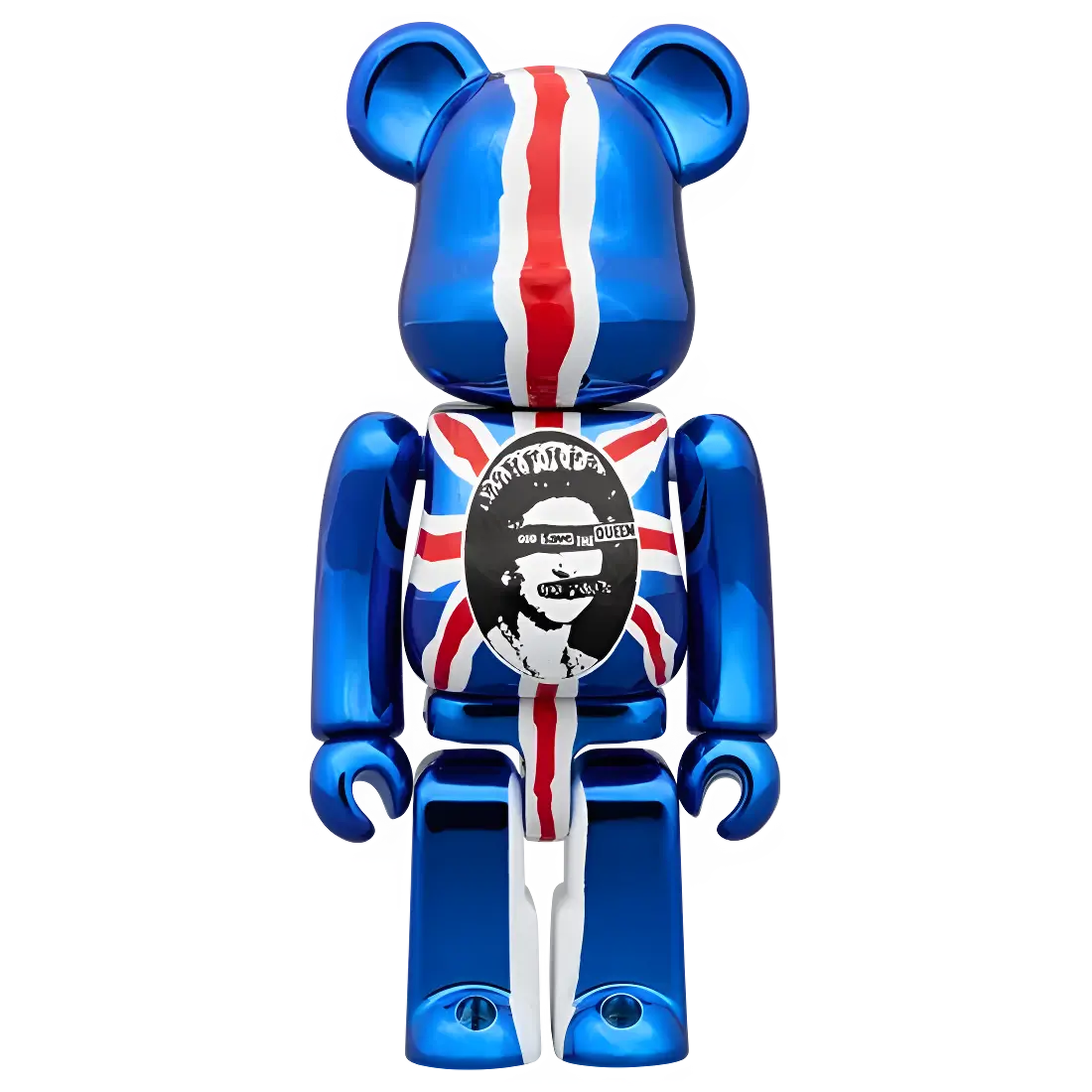 Bearbrick Sex Pistols 'God Save the Queen' Chrome Version Herstellerbild 2