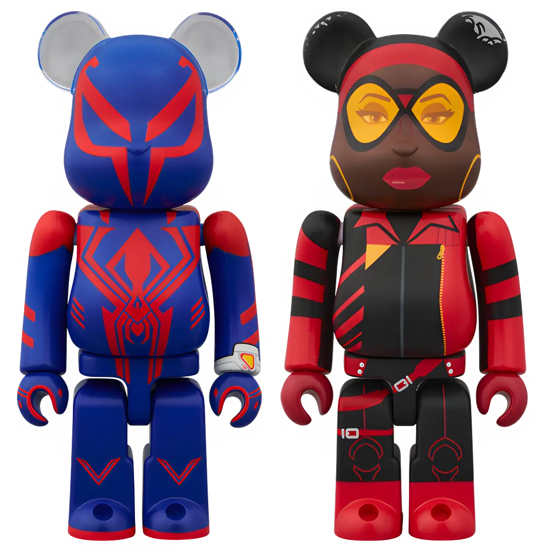 Bearbrick Spider-Man 2099 & Spider-Woman 2er-Set 100% Herstellerbild 1