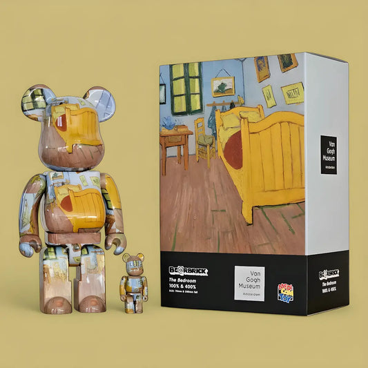 Bearbrick Vincent van Gogh The Bedroom 100%+400% mit Verpackung