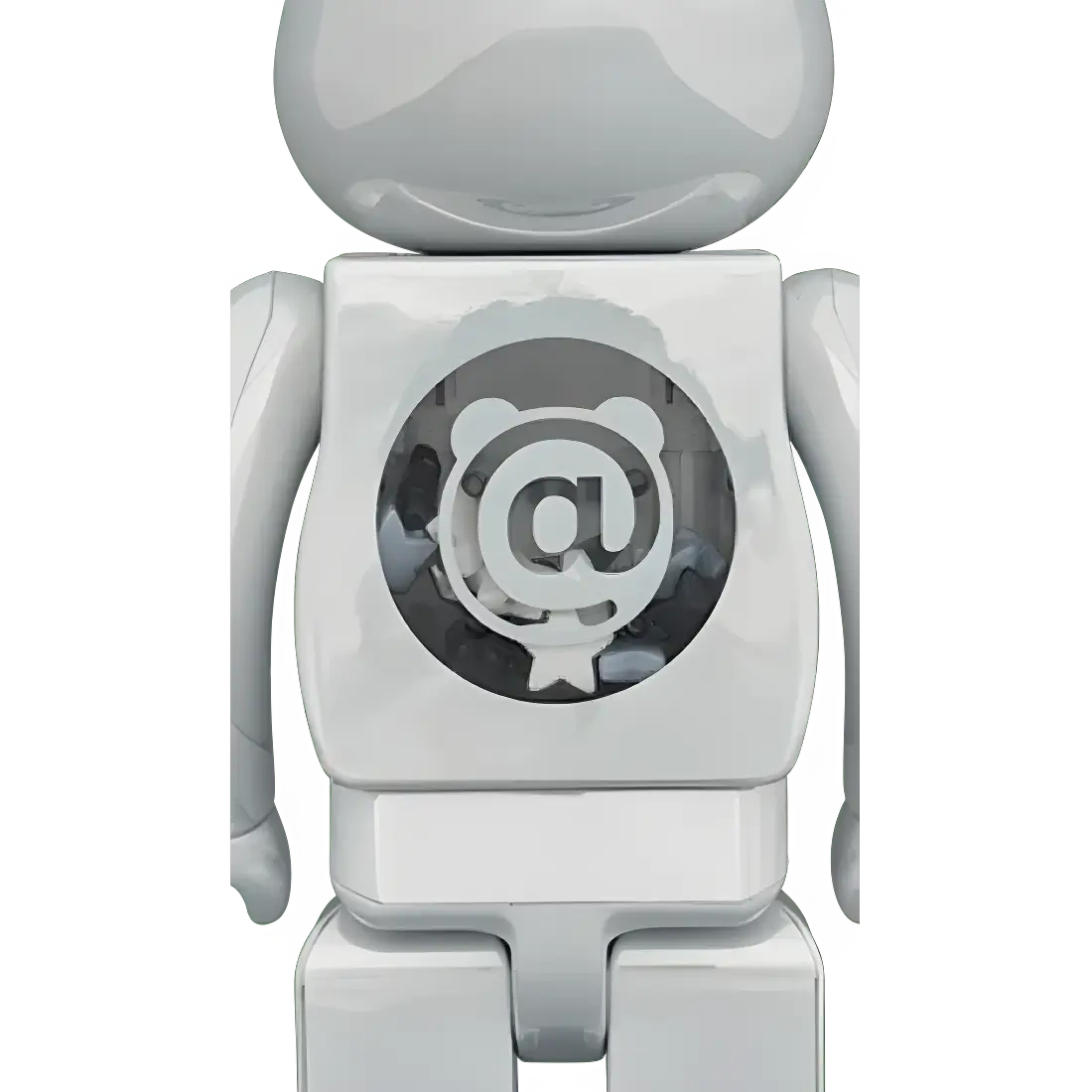 Bearbrick atmos White Chrome Version 100%+400% Herstellerbild 4