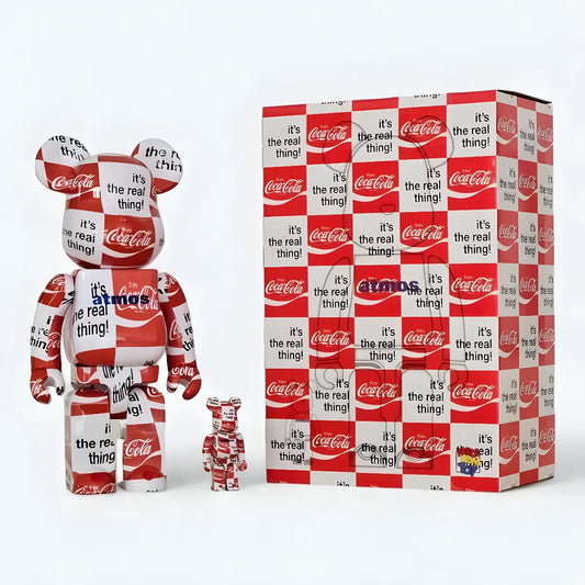 Bearbrick atmos × Coca-Cola Checkerboard 100%+400% mit Verpackung