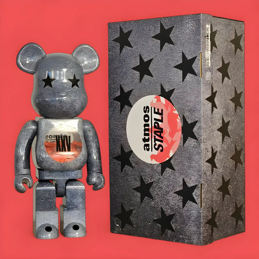 Bearbrick atmos × Staple Type-5 1000% mit Verpackung