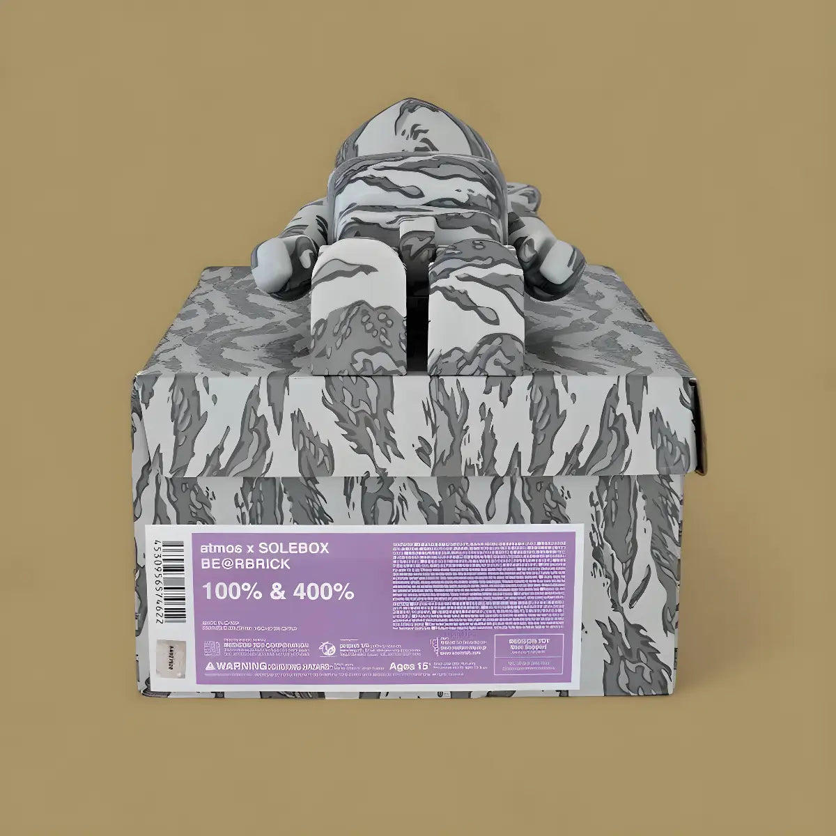 Bearbrick atmos × solebox 100%+400% Echtheitsmerkmale