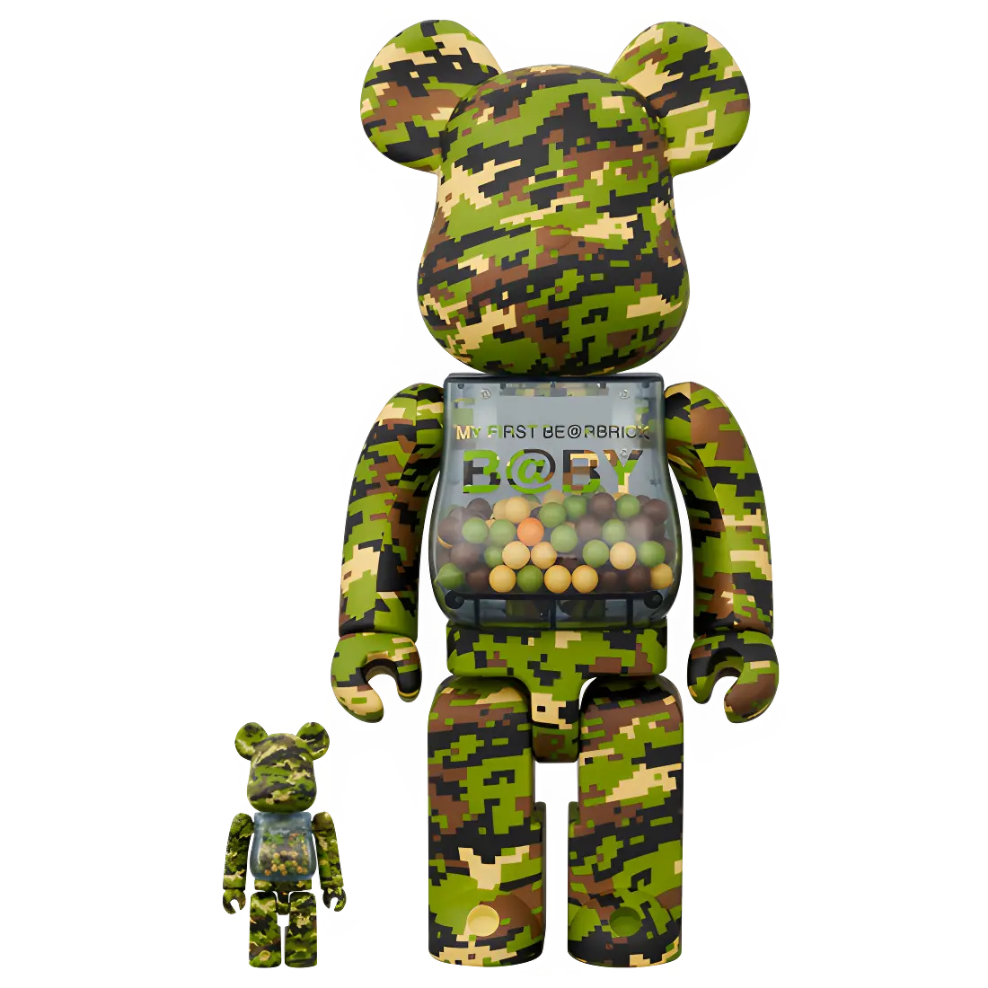My First Bearbrick Baby Digital Camo Version 100%+400% Herstellerbild 1