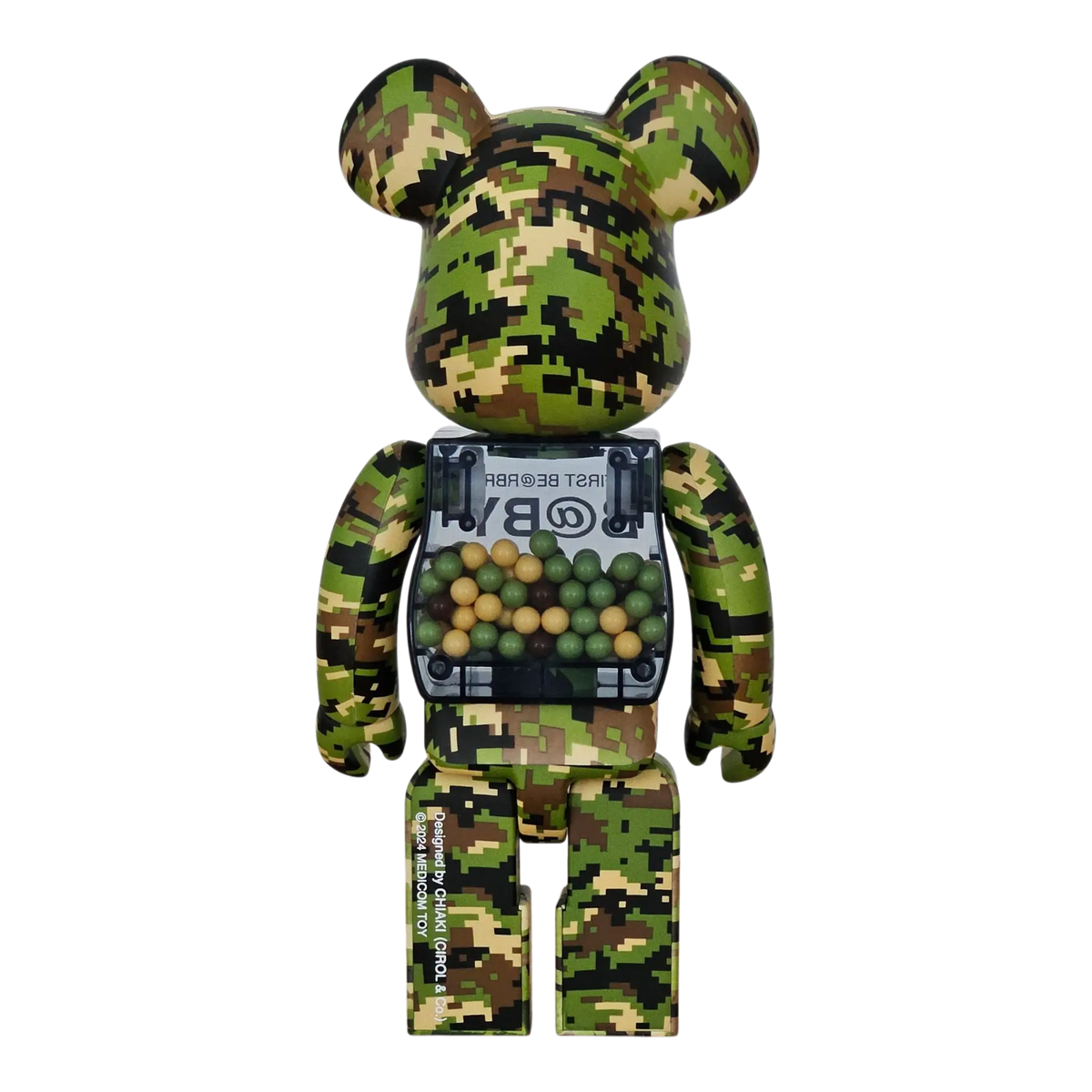 My First Bearbrick Baby Digital Camo Version 100%+400% Rückseite