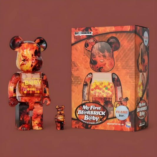My First Bearbrick Baby Flame Version 100%+400% mit Verpackung