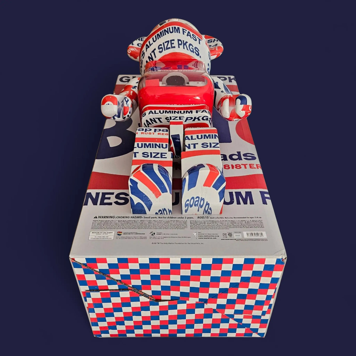 Bearbrick Andy Warhol 'Brillo' 2022 1000% Echtheitsmerkmale