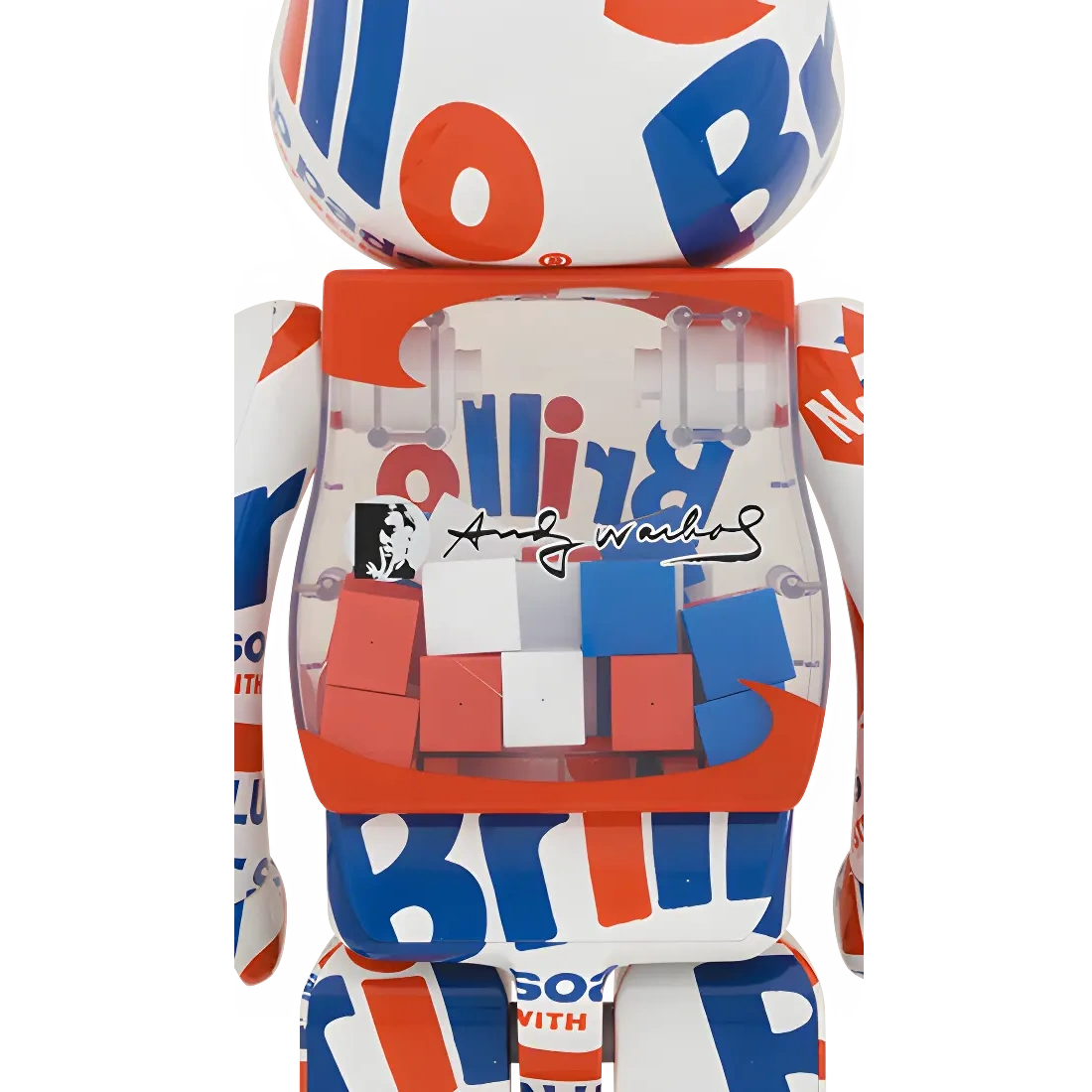 Bearbrick Andy Warhol "Brillo" 2022 1000% Herstellerbild 2