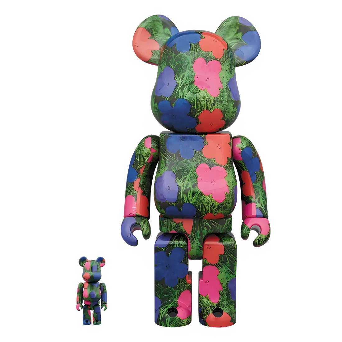 Bearbrick Andy Warhol "Flowers" 100%+400% Herstellerbild 1