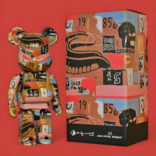 Bearbrick Andy Warhol × Jean-Michel Basquiat #2 1000% mit Verpackung