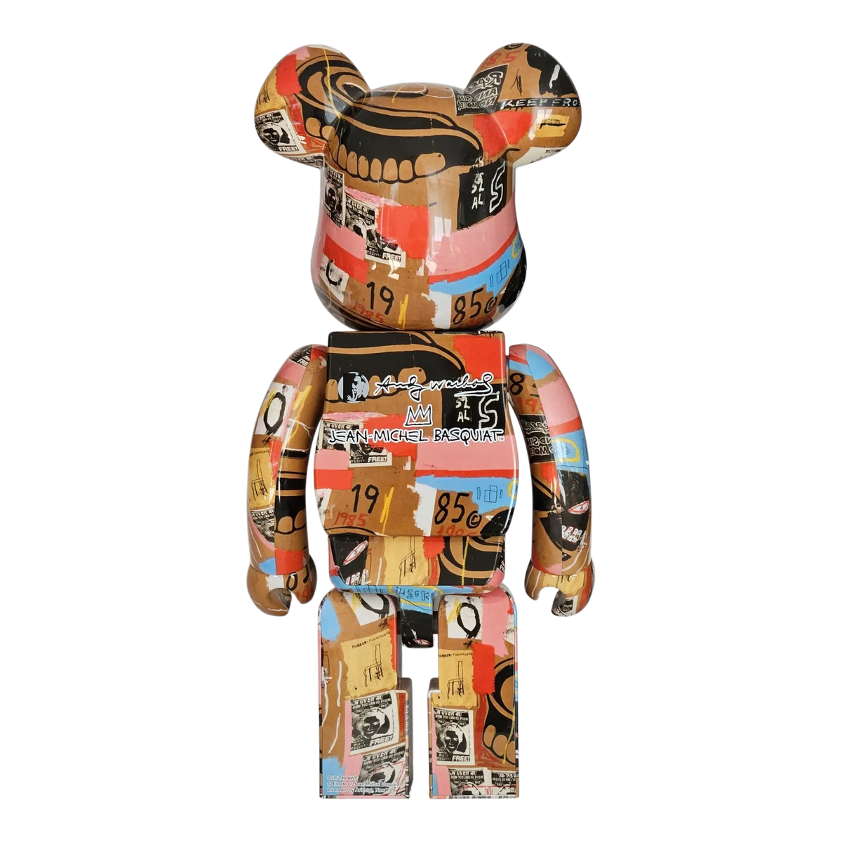 Bearbrick Andy Warhol × Jean-Michel Basquiat #2 1000% Rückseite