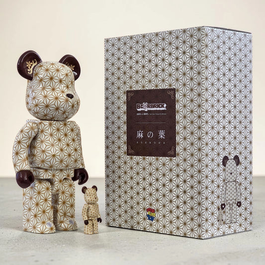 Bearbrick Asanoha 100%+400% mit Verpackung