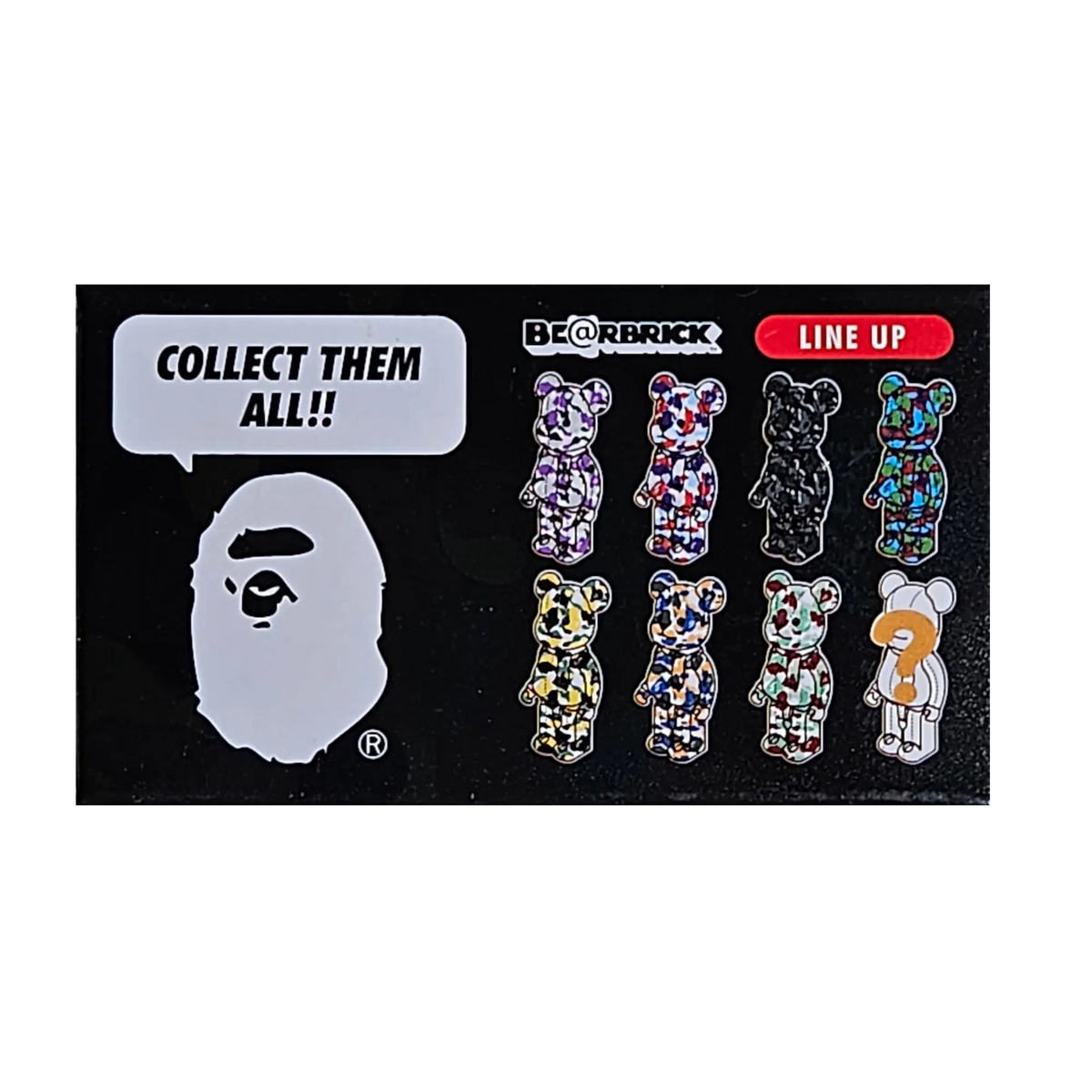 BE@RBRICK BAPE Camo 28th Anniversary #1 Blind Box (100%)