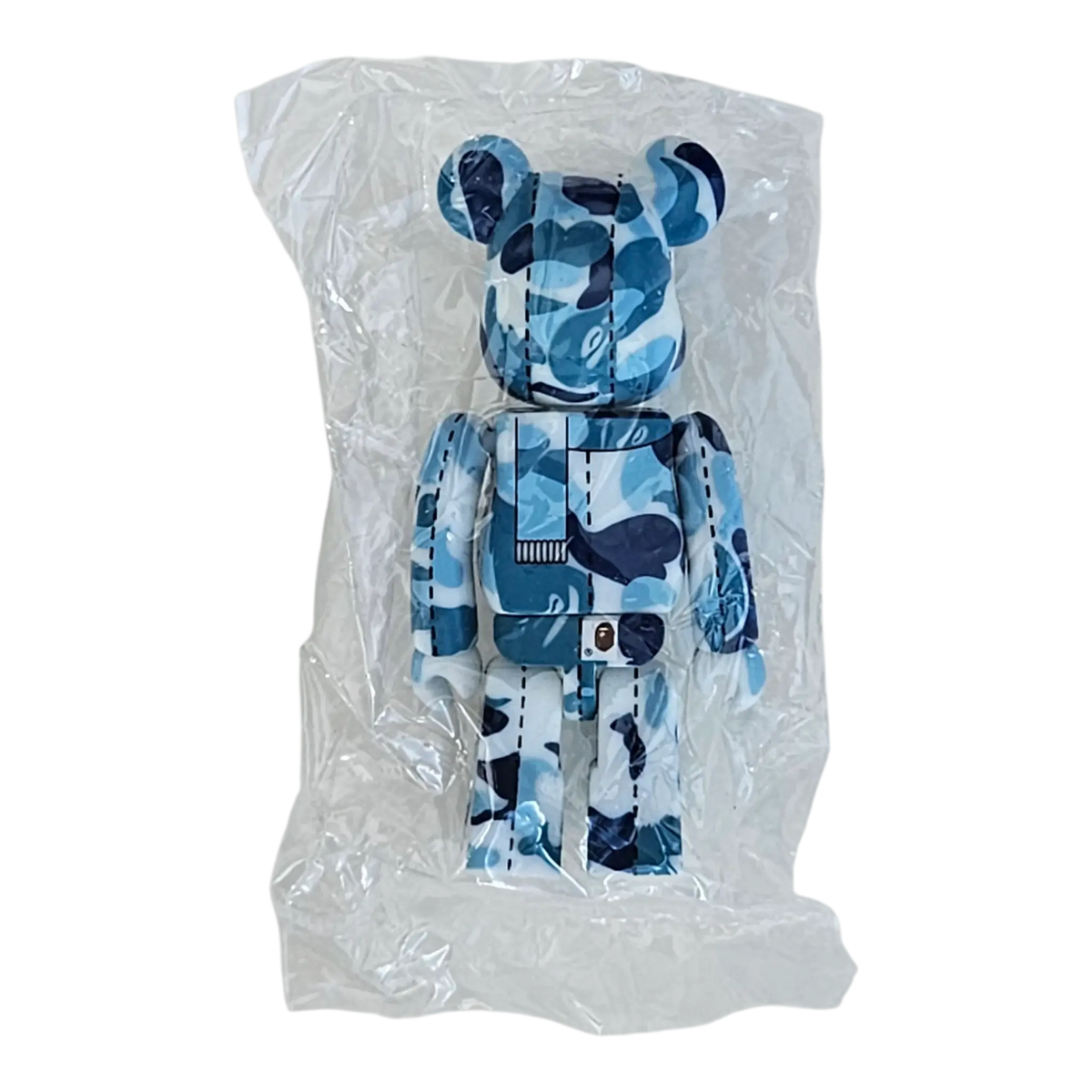 Bearbrick BAPE Play Camo Series 1 Blue 100% Rückseite