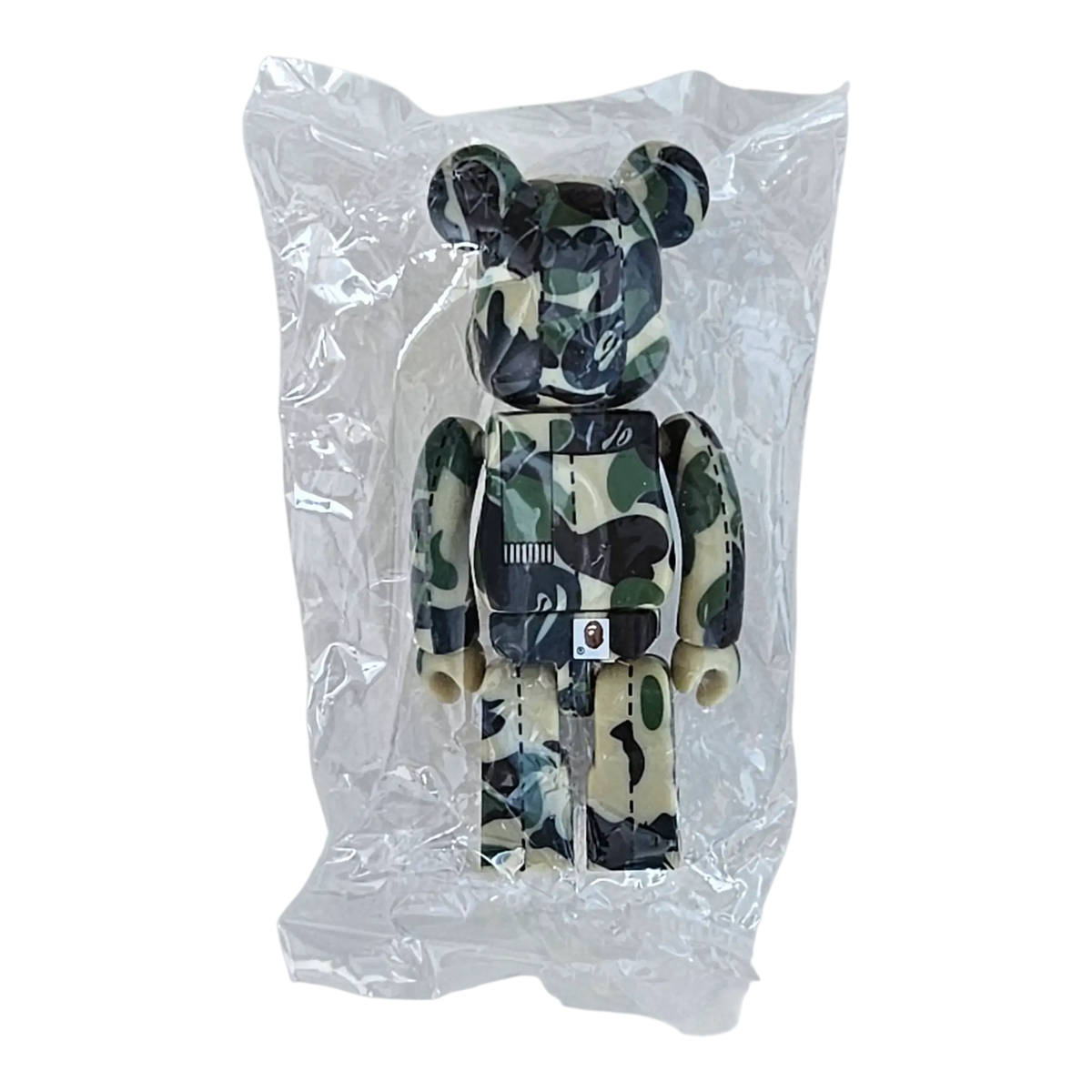 Bearbrick BAPE Play Camo Series 1 Green 100% Rückseite