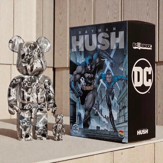 Bearbrick Batman: Hush Pencil Art Version 100%+400% mit Verpackung