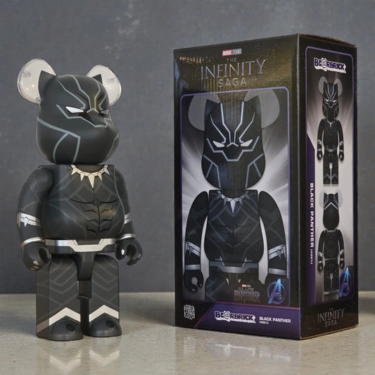 Bearbrick Black Panther 400% mit Verpackung