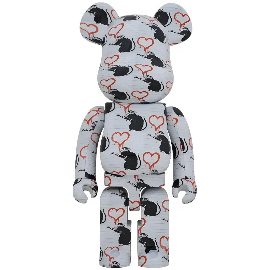 Bearbrick Brandalism "Love Rat" 1000% Herstellerbild 1