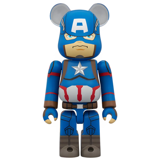 Bearbrick Chase MARVEL Infinity Saga Captain America 100% Vorderseite