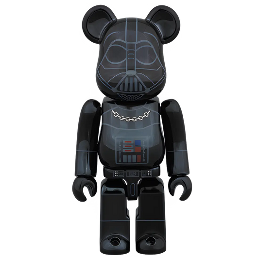 Bearbrick Darth Vader Chrome Version 100% Herstellerbild