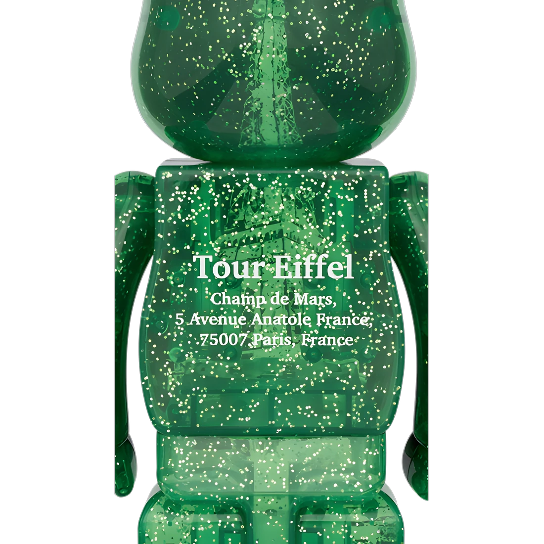 Bearbrick Eiffel Tower Green Dress Version 100%+400% Herstellerbild 4