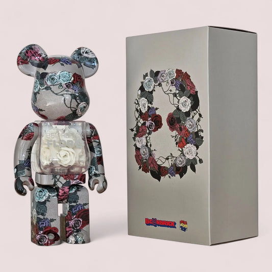 Bearbrick Flora Glow in the Dark 400% mit Verpackung
