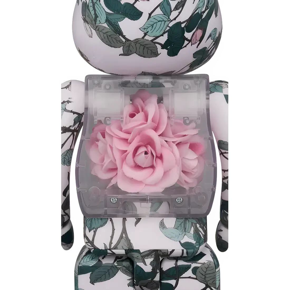 Bearbrick FLOR@ Pink Rose 400% Herstellerbild 2