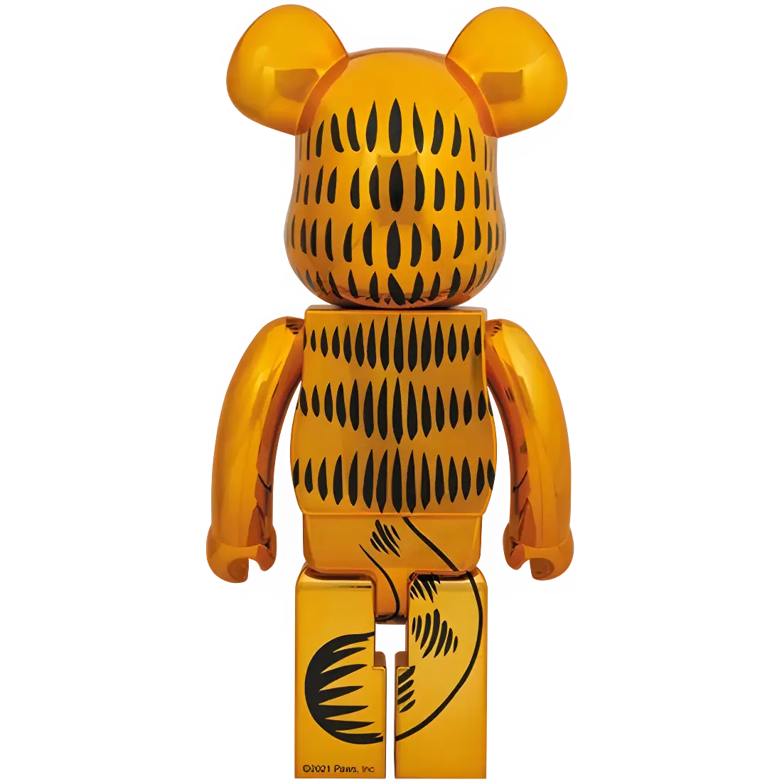 Bearbrick Garfield Gold Chrome Version 1000% Herstellerbild 2