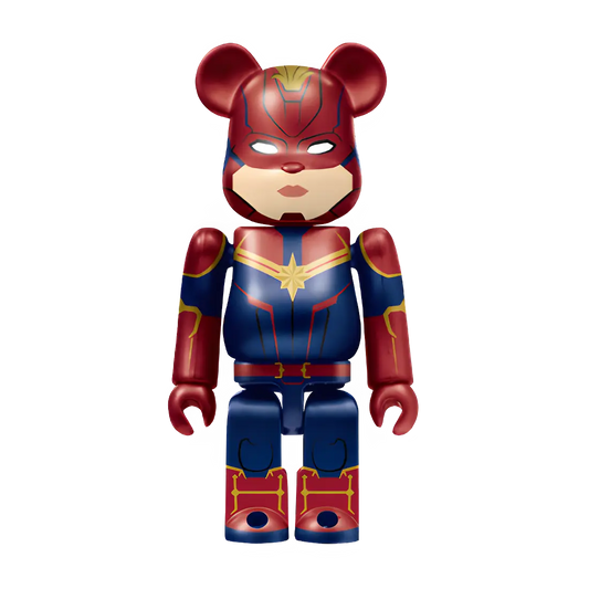 Bearbrick Happy Kuji "MARVEL Studios" - 16 Captain Marvel 100% Herstellerbild