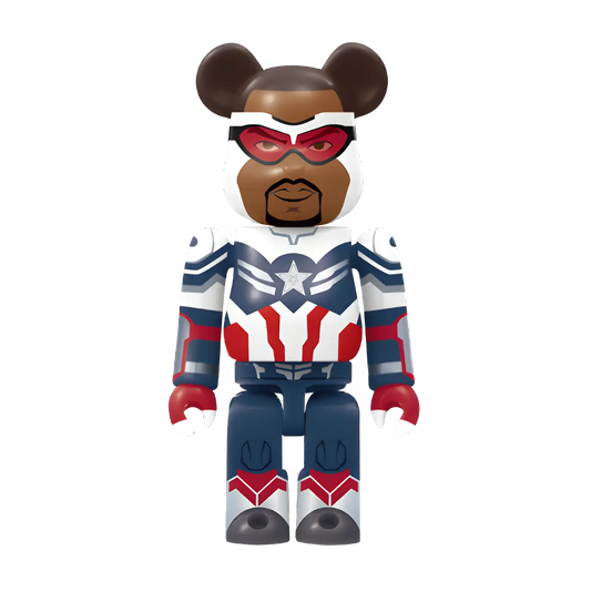 Bearbrick Happy Kuji "MARVEL Studios" - 17 Captain America (Sam Wilson) 100% Herstellerbild