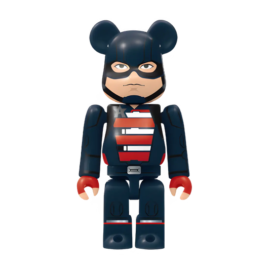 Bearbrick Happy Kuji "MARVEL Studios" - 18 U.S. Agent 100% Herstellerbild