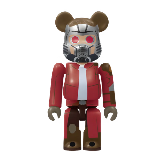 Bearbrick Happy Kuji "MARVEL Studios" - 9 Star-Lord 100% Herstellerbild