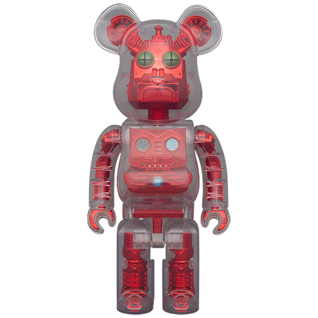 Bearbrick H×S (Hirota Saigansho) Metallic Red 400% Herstellerbild 1