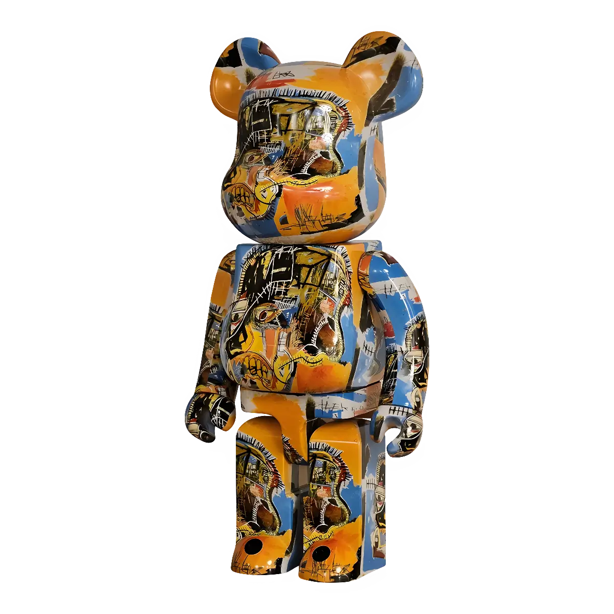 Bearbrick Jean-Michel Basquiat #10 1000% schräg