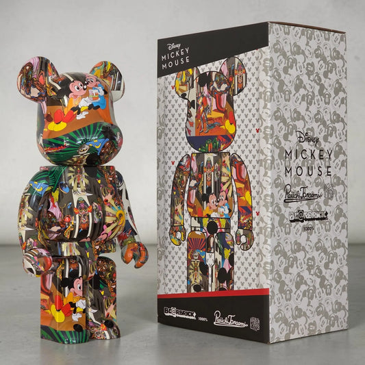 Bearbrick Keiichi Tanaami "Mickey Mouse" 1000% mit Verpackung