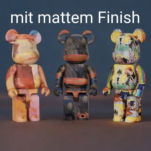 Cover-Artwork für Bearbricks mit mattem Finish