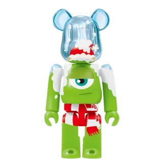 Bearbrick Pixar Christmas Party SP Sulley Santa Version & Mike Christmas Version 100%+400% Herstellerbild 2