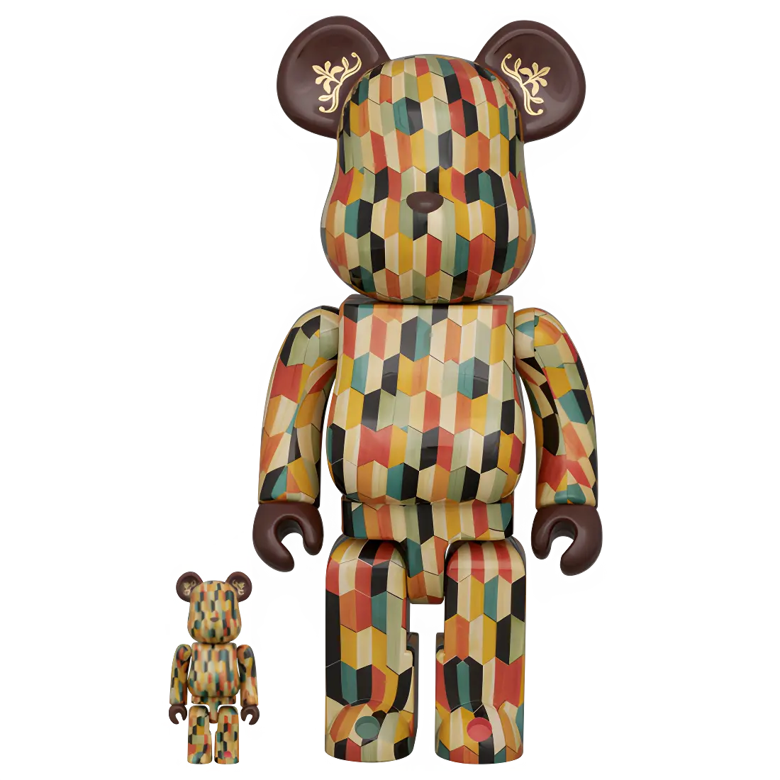 Bearbrick Rokkakuyosegi 100%+400% Herstellerbild 1