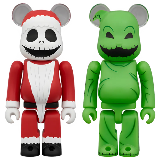 Bearbrick Santa Jack & Oogie Boogie 2er-Set 100% Herstellerbild 1