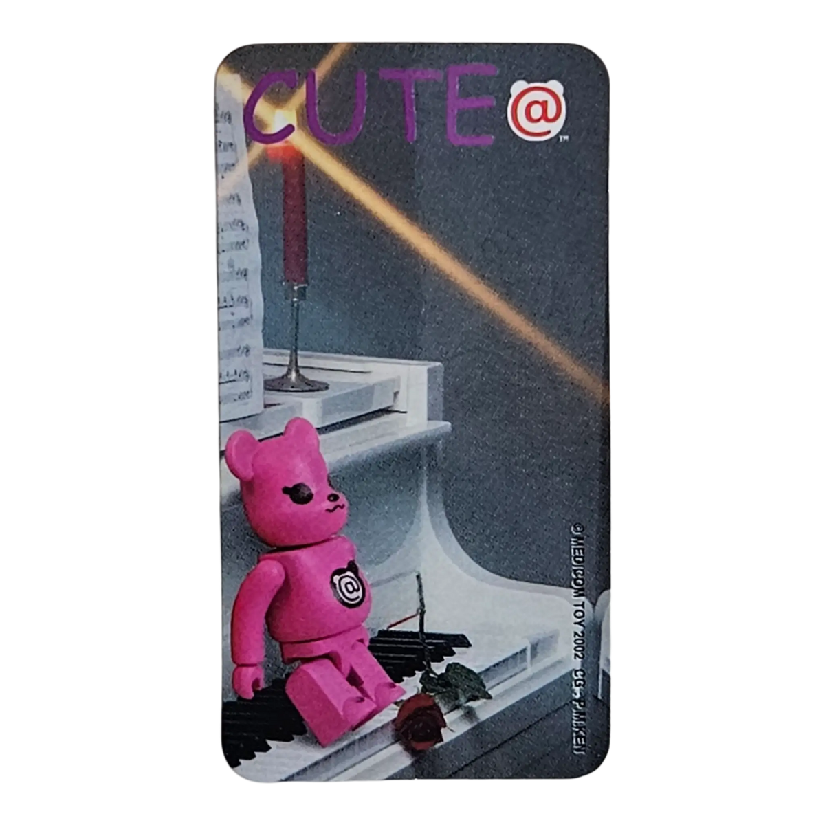 Bearbrick Series 3 Cute "Pink Bomb" 100% Begleitkarte