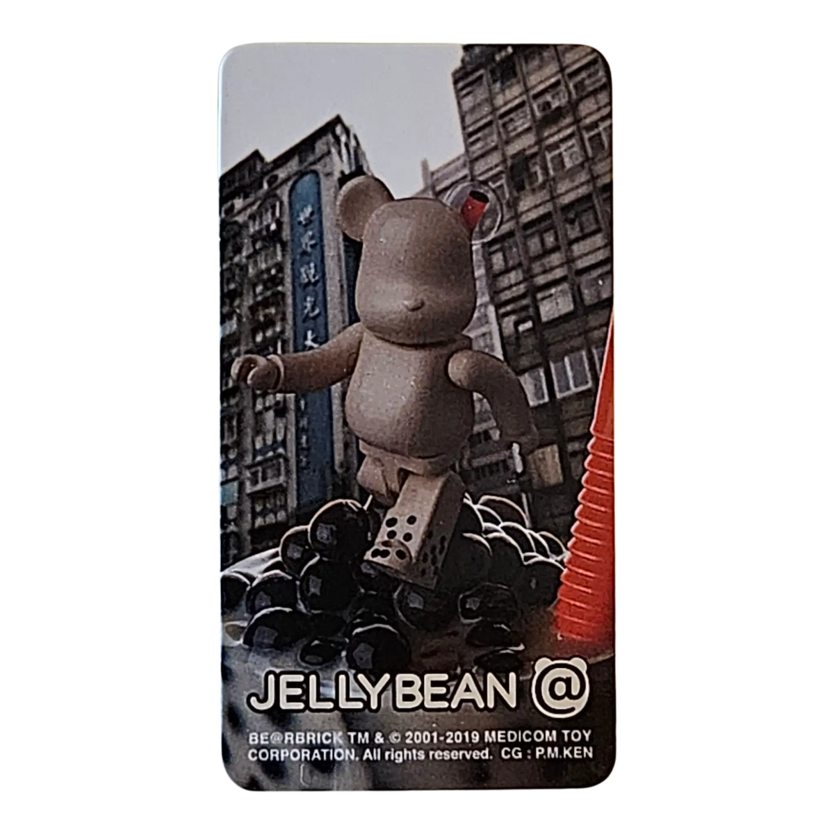 Bearbrick Series 38 Jellybean "Boba Tea" 100% Begleitkarte