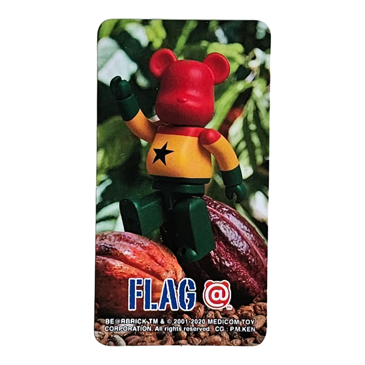 Bearbrick Series 41 Flag "Ghana" 100% Begleitkarte