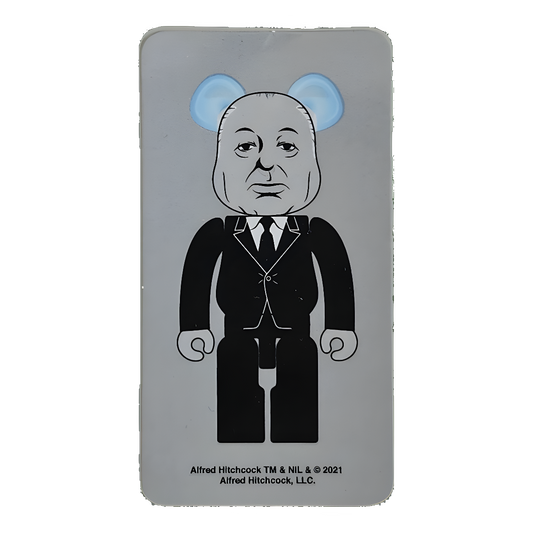 Bearbrick Series 43 Horror "Alfred Hitchcock" 100% Begleitkarte