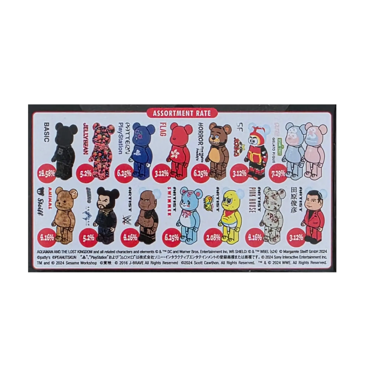 Bearbrick Series 48 Blindbox (100%) Verteilungsübersicht