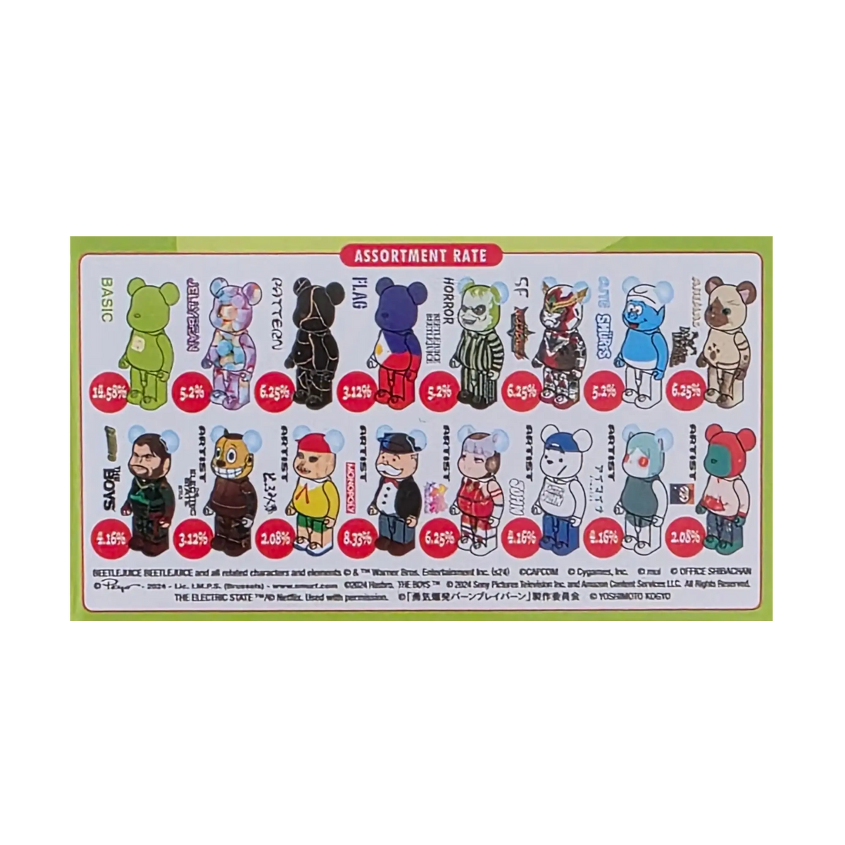 Bearbrick Series 49 Blindbox (100%) Verteilungsübersicht