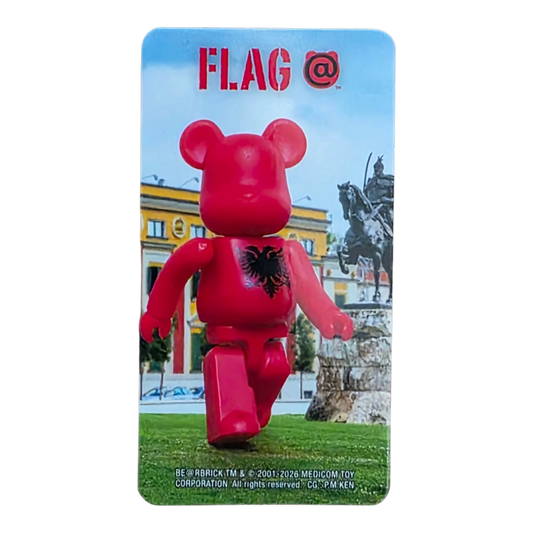 Bearbrick Series 52 Flag "Albania" 100% Begleitkarte