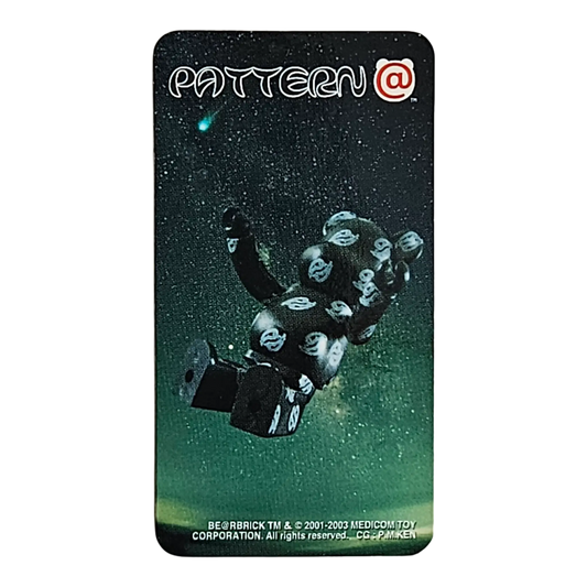 Bearbrick Series 6 Pattern "Paisley Black" 100% Begleitkarte