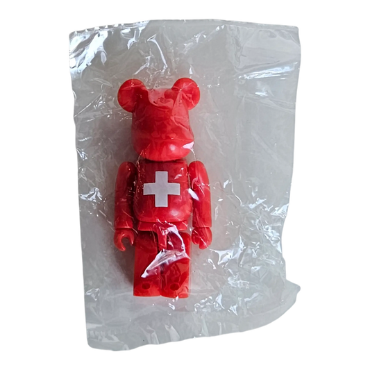 Bearbrick Series 8 Flag "Switzerland" 100% in Folie