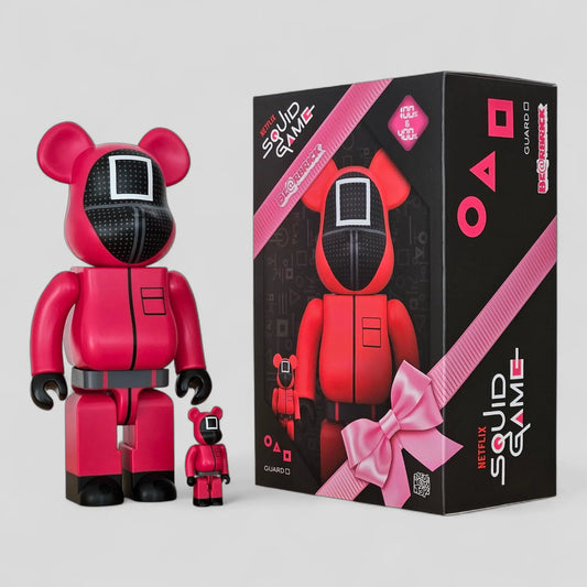 Bearbrick Squid Game Guard "Square" 100%+400% mit Verpackung