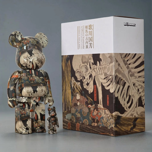 Bearbrick Utawaga Kuniyoshi "The Haunted Old Palace at Soma" 100%+400% mit Verpackung